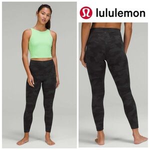 Lululemon InStill High-Rise Tight 25" in Heritage 365 Camo Deep Coal Multi
